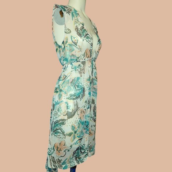 Merona Dress Sheer Swinsuit Beach Cover Up Size Medium - Picture 1 of 6